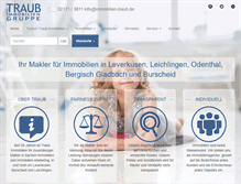 Tablet Screenshot of immobilien-traub.de